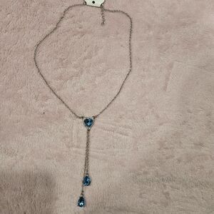 Elegant Blue Silver Necklace